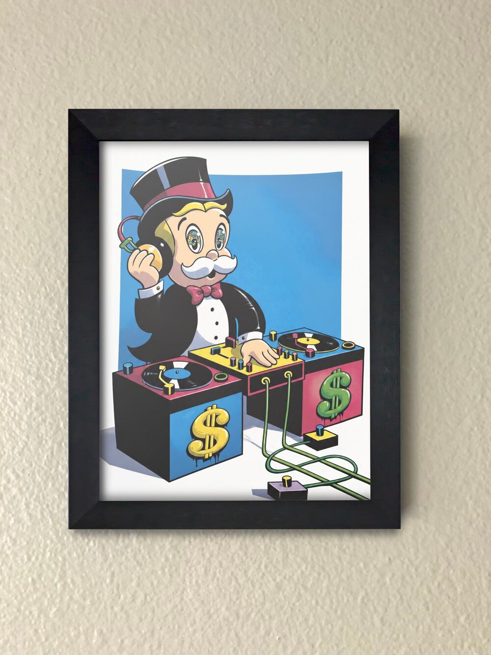 Monopoly DJ Motivational Framed Wall Art
